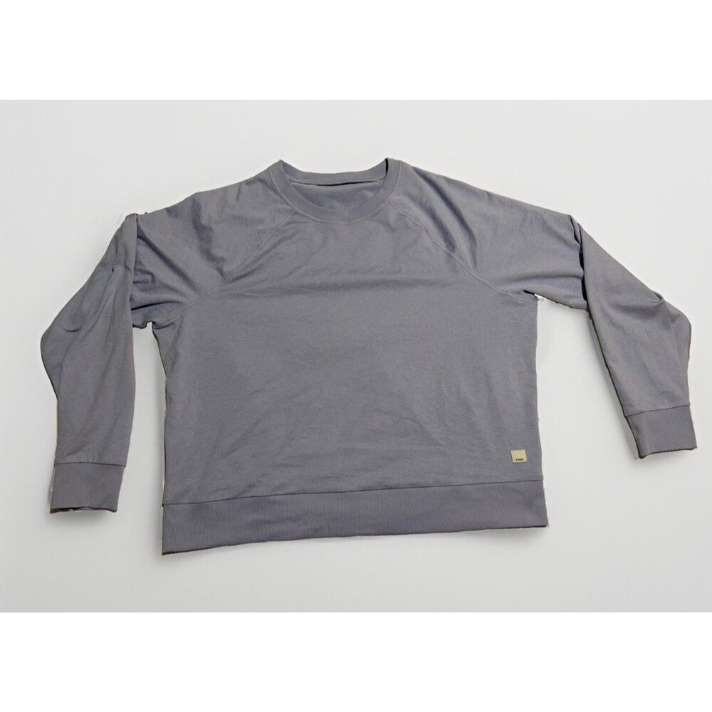 Vuori Halo Essential Crew Sweatshirt Womens Medium Lavender Heather Purple VW241